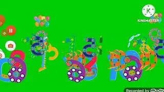 Thr Mega Biggest Endless Numbers Stampede Green Screen (