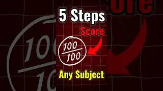 Score full marks in any subject | Follow 5 steps only | #shorts #short