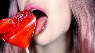 ASMR ❤️ Lollipop Licking // Mouth Sounds 👅 4k