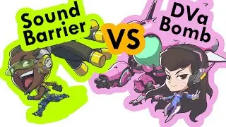 Sound Barrier VS DVa Bomb | Overwatch Gameplay