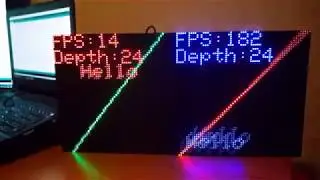 SPI vs I2S Led Matrix driving with ESP32