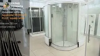 Обзор душевой кабины Aquapulse, 90*90*220, 4122C square white, без гидромассажа, угловая