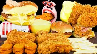 Popular KFC Chicken & Burger & French Fries Mukbang ASMR Eating Show