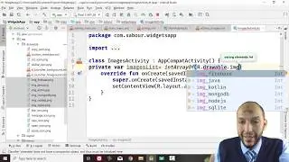 58 Android Kotlin  WidgetsApp  Images   Image Switcher setImageResource, setFactory with imageView