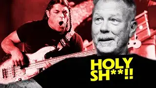 JAMES HETFIELD SHOCKED BY ROBERT TRUJILLO CRAZY SKILLS (RARE) - 