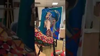Портрет маслом с натуры. Таймлапс