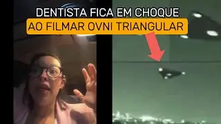 MULHER FICA EM CHOQUE AO FILMAR OVNI TRIANGULAR EM CAMPINAS SÃO PAULO