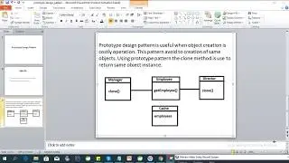 Employee System using prototype design pattern
