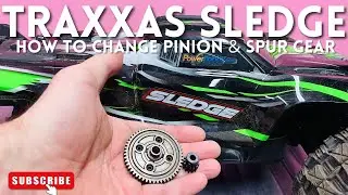 How To Change Traxas Sledge Pinion And Spur Gear In Under 5 Mins