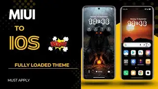 Best iOS Feature-Loaded Theme for MIUI 🔥 | iOS 18 Style Theme for Xiaomi devices #miuithemes