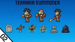 Terraria Summoner #02 ⮕ Fiz um Cemitério na Base (Deu ruim)