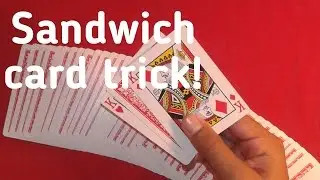 Easy sandwich card trick & tutorial!!
