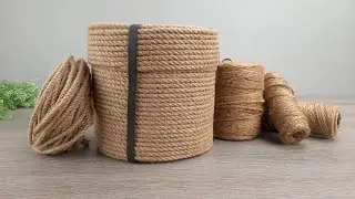 This is so original! I made incredibly beautiful baskets with my own hands from jute cord