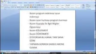 Kanal Tanıtımı