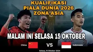 LIVE CHINA VS INDONESIA KUALIFIKASI PIALA DUNIA 2026 •CARA NONTON LIVE AFC ASIAN QUALIFIERS