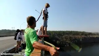Прыжок с касанием воды, Арочный мост, Запорожье