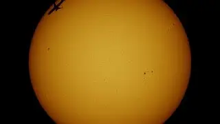 Aircraft overflying the Sun
