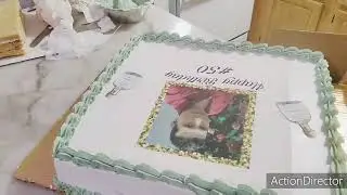 Pastel 3/4 de plancha con foto