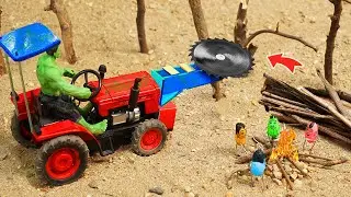 Diy Tractor Making Wood Cutter Machine Using Petrol Engine | Creative Science Project