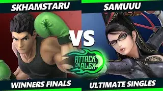Attack on Alex 39 WINNERS FINALS - SKhamstaru (Little Mac) Vs. Samuuu (Bayonetta) Smash Ultimate