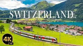 SWITZERLAND (4K UHD) - Relaxing Music With Amazing Natural Film For Stress Relief (60 FPS)
