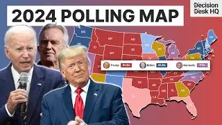 2024 Presidential Map Based on the Latest Polls | Biden v Trump v RFK
