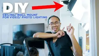 How to Hang Video Lights from Your Ceiling/Wall (DIY)