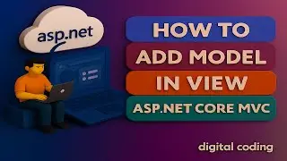 How To Add Model in View in ASP.NET Core MVC | Visual Studio 2022 Hindi Tutorial | Add In Old View