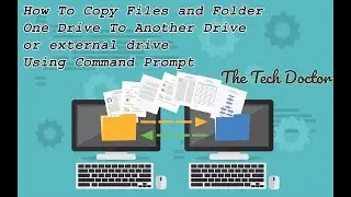 How To Copy Files and Folder One Drive To Another Drive or external drive Using Command Prompt 2022