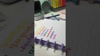 A cor de cada matéria #shorts #colorcode #lettering