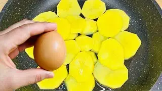 2 картошки, 2 яйца! Самый быстрый и простой рецепт! Очень вкусный рецепт картофеля!!!