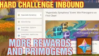 Hypostatic symphony event. win primogems and rewards. genshin impact