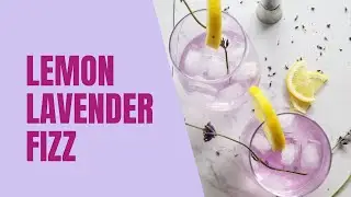 Lemon & Lavender Fizzy Gin Cocktail
