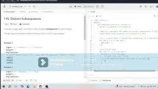 Leetcode.115. Distinct Subsequences problem for Interview #dsa #leetcode115 #hard #whitecoding #dsa