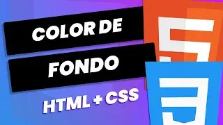 Como poner un color de FONDO/BACKGROUND - HTML & CSS