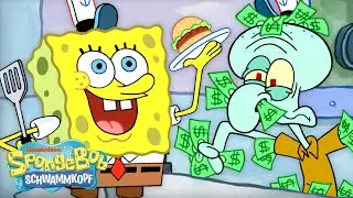 SpongeBob | Jedes Mal, wenn die Krosse Krabbe ausgebucht und beschäftigt war! 🤑 | Schwammkopf
