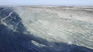 Взрыв в карьере, город Асбест.