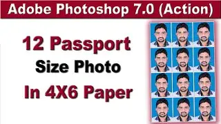 12 Passport Size Photo In 4X6 Paper|12 Passport Size Photo Actions Photoshop Download|12 Passport