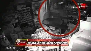 MASKELİ HIRSIZLAR KAMERADA    8gunhaber
