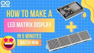 Ultimate ESP32 LED Matrix Display! | Live Scrolling Text & Custom Messages!