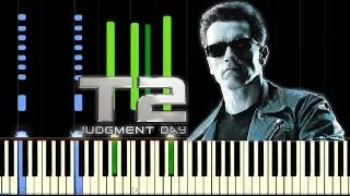 TERMINATOR 2 - THEME | piano cover| Synthesia