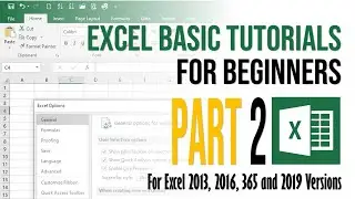 Excel Basic Tutorials For Beginner Part 2