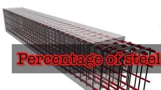 How to find out the percentage of steel in beam
