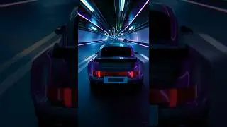 Endless Drive. #outrun #car #blender3d #3dart #retrowave #porsche