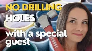 How to Make a HOLE in a Ceramic Pot | NO DRILLING