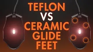 Teflon VS Ceramic Glide Feet Comparison - Mo42 by LEXIP