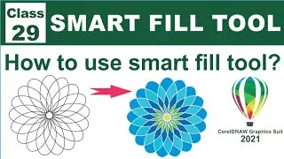 Smart Fill Tool in Coreldraw |  CorelDRAW Graphics Suit 2021 | Class-29 | Al Rafay Computers
