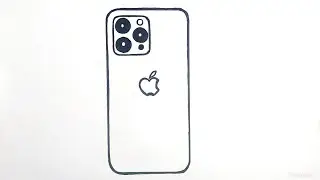 How to Draw and Color Hp iPhone 12 pro max, Learn Mobile images Easily # 142