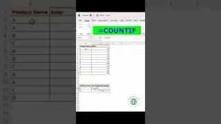 COUNTIF = To count the number of text based on an condition