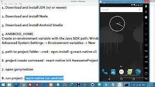 Install React Native || Run on Genymotion || React Native Tutorial from scratch to professional - #1